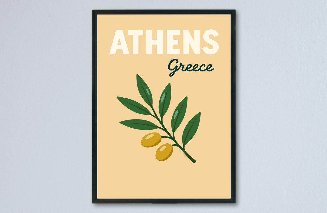 Athens Preppy Poster Wall Art Athens Wall Decor Home Décor Athens Gift Greece Art Lover Gift, Travel Souvenir Print