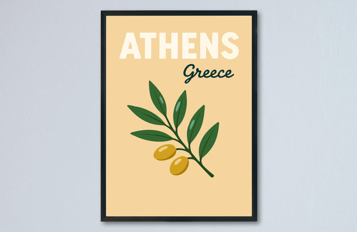 Athens Preppy Poster Wall Art Athens Wall Decor Home Décor Athens Gift Greece Art Lover Gift, Travel Souvenir Print