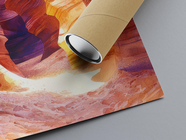 Antelope Canyon watercolor poster Wall Art Antelope Canyon Wall Hanging Home Décor Antelope Canyon Gift Art Lovers Arizona Art Lover Gift