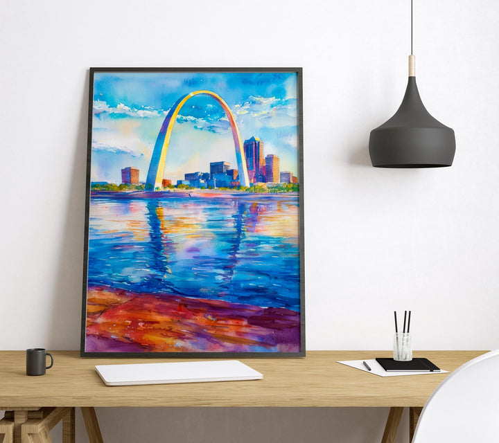 Gateway Arch watercolor poster Wall Art Gateway Arch Wall Hanging Home Décor Gateway Arch Gift Art Lovers St. Louis Art Lover Gift Missouri