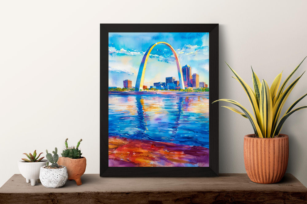 Gateway Arch watercolor poster Wall Art Gateway Arch Wall Hanging Home Décor Gateway Arch Gift Art Lovers St. Louis Art Lover Gift Missouri