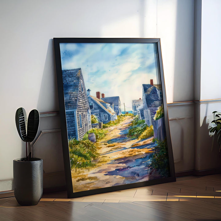 Nantucket watercolor poster Wall Art Nantucket Wall Hanging Home Décor Nantucket Gift Art Lovers Massachusetts Art Lover Gift Massachusetts