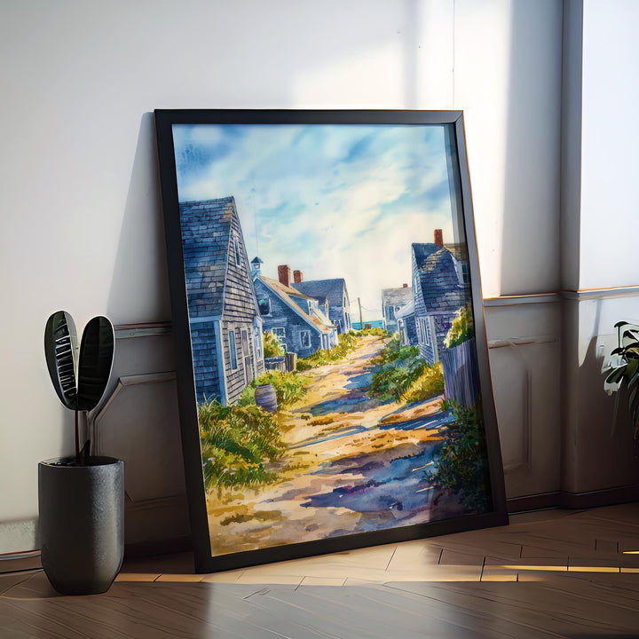 Nantucket watercolor poster Wall Art Nantucket Wall Hanging Home Décor Nantucket Gift Art Lovers Massachusetts Art Lover Gift Massachusetts