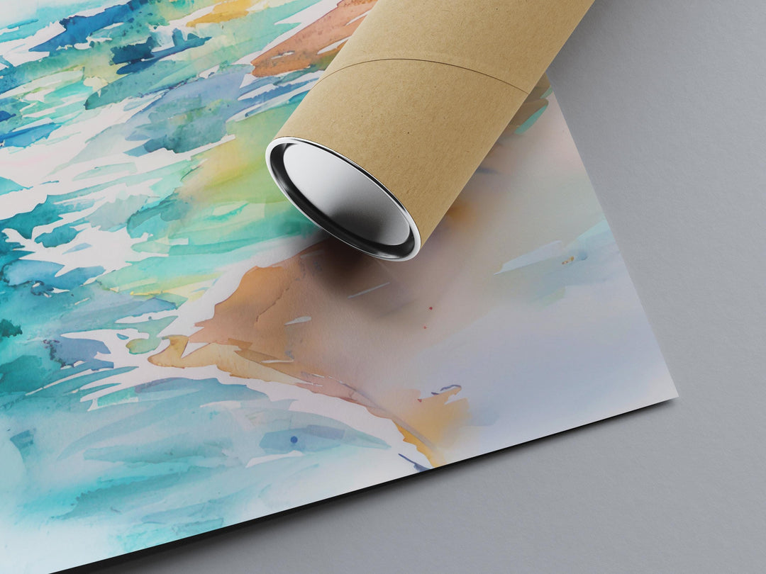 Cancun watercolor poster Wall Art Cancun Wall Hanging Home Décor Cancun Gift Art Lovers Mexico Art Lover Gift Mexico wall art