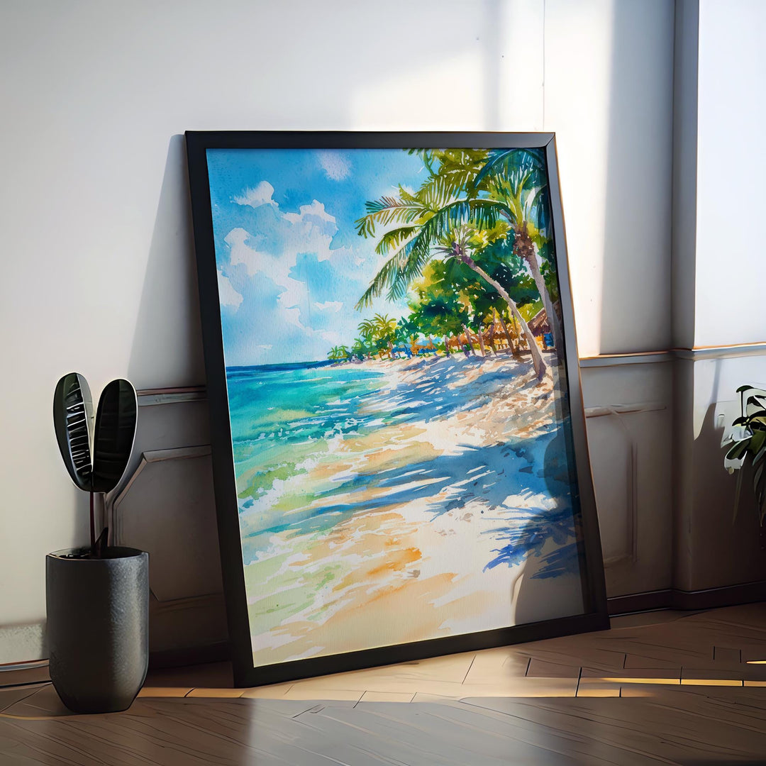 Aruba watercolor poster Wall Art Aruba Wall Hanging Home Décor Aruba Gift Art Lovers Aruba Art Lover Gift Aruba wall art