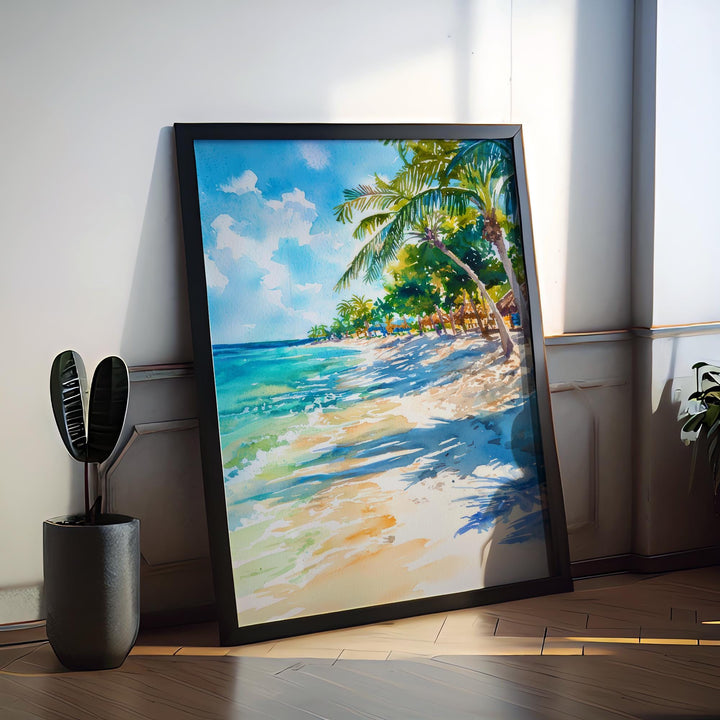 Aruba watercolor poster Wall Art Aruba Wall Hanging Home Décor Aruba Gift Art Lovers Aruba Art Lover Gift Aruba wall art