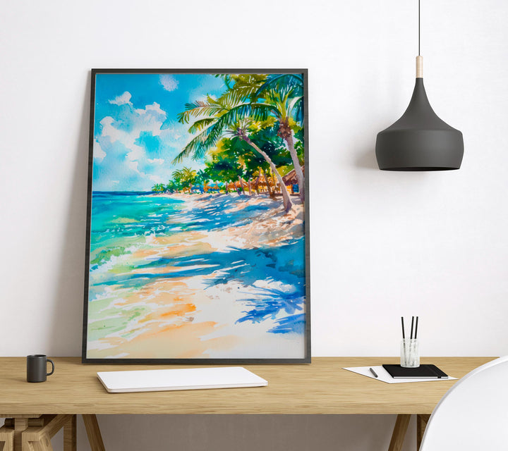 Aruba watercolor poster Wall Art Aruba Wall Hanging Home Décor Aruba Gift Art Lovers Aruba Art Lover Gift Aruba wall art