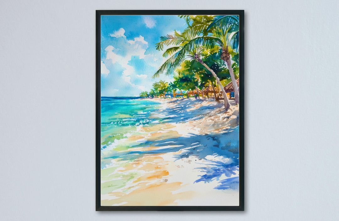 Aruba watercolor poster Wall Art Aruba Wall Hanging Home Décor Aruba Gift Art Lovers Aruba Art Lover Gift Aruba wall art