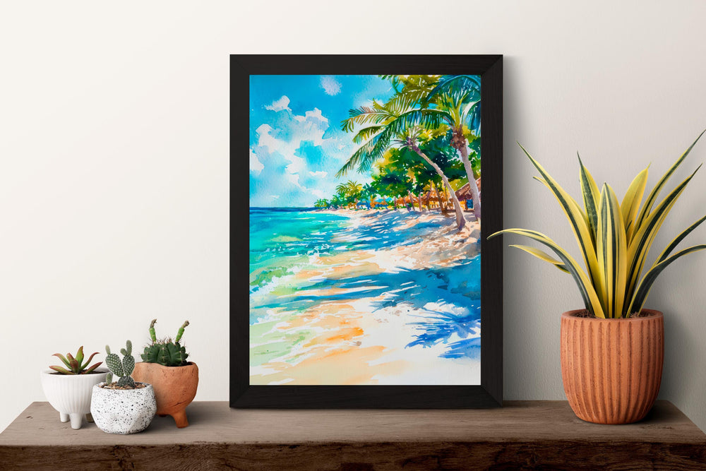 Aruba watercolor poster Wall Art Aruba Wall Hanging Home Décor Aruba Gift Art Lovers Aruba Art Lover Gift Aruba wall art