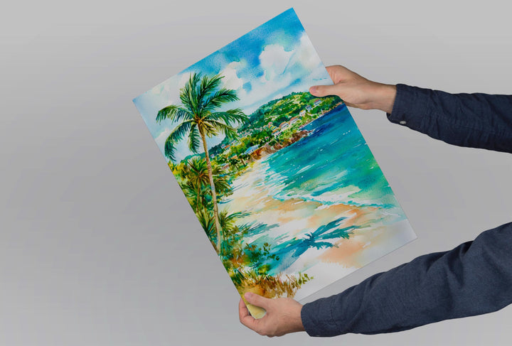 Antigua and Barbuda watercolor poster Wall Art Antigua and Barbuda Wall Hanging Home Décor Antigua and Barbuda Gift Art Lovers