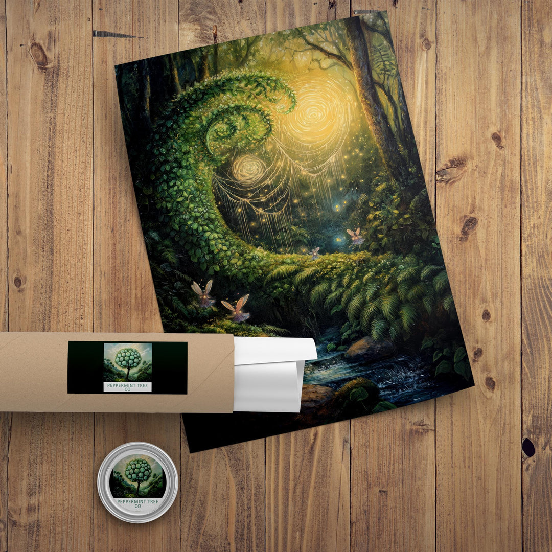 Fairy Weavers Vintage Print | Woodland Cottagecore, Dark Academia