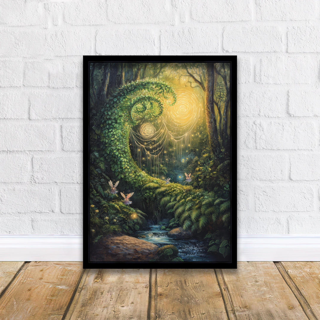 Fairy Weavers Vintage Print | Woodland Cottagecore, Dark Academia