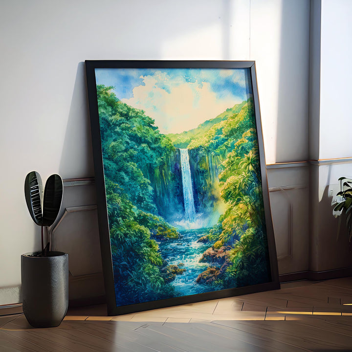 Akaka Falls State Park watercolor poster Wall Art Akaka Falls State Park Wall Hanging Home Décor Akaka Falls State Park Gift Art Lovers