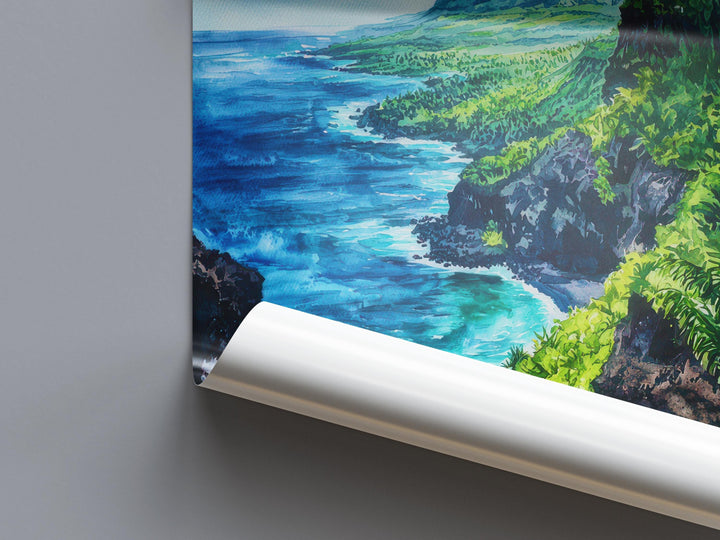 Big Island watercolor poster Wall Art Big Island Wall Hanging Home Décor Big Island Gift Art Lovers Hawaii Art Lover Gift Hawaii wall art