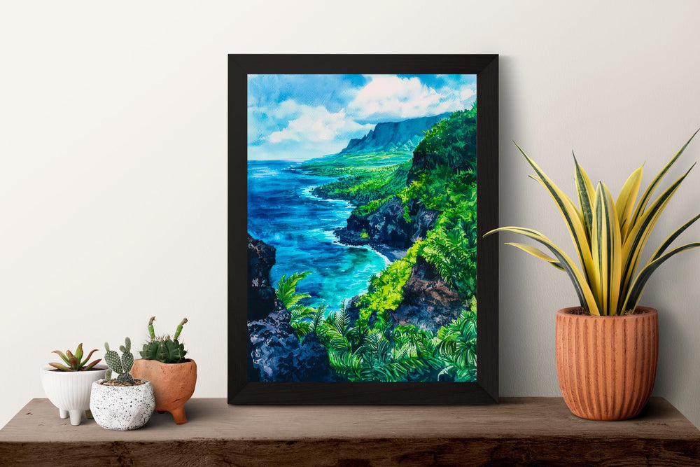Big Island watercolor poster Wall Art Big Island Wall Hanging Home Décor Big Island Gift Art Lovers Hawaii Art Lover Gift Hawaii wall art