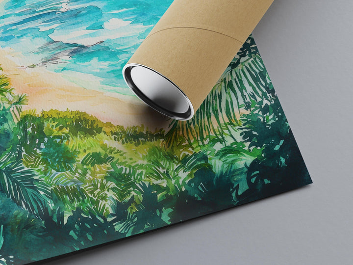 Diamond Head watercolor poster Wall Art Diamond Head Wall Hanging Home Décor Diamond Head Gift Art Lovers Hawaii Art Lover Gift Hawaii Art
