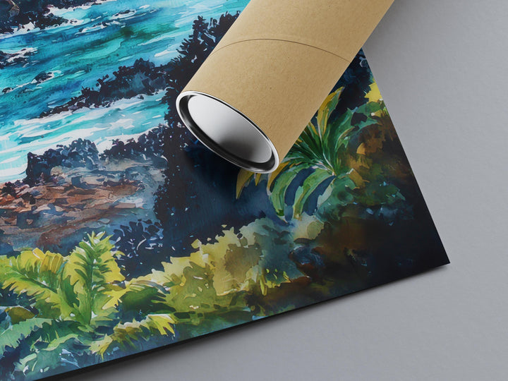 Hawaii Volcanoes National Park watercolor poster Wall Art Hawaii Volcanoes National Park Wall Hanging Home Décor Hawaii Volcanoe