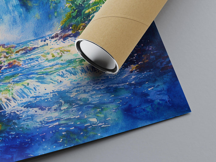 Manoa Falls watercolor poster Wall Art Manoa Falls Wall Hanging Home Décor Manoa Falls Gift Art Lovers Hawaii Art Lover Gift Hawaii wall art