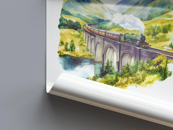 Glencoe Watercolor Poster Wall Art Glencoe Wall Hanging Home Décor Glencoe Gift Art Lovers Scotland Art Lover Gift