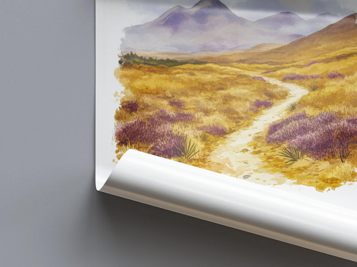 Wicklow Mountains Watercolor Poster Wall Art Wicklow Decor Home Décor Wicklow Gift Ireland Art Lover Gift, Travel Souvenir Print