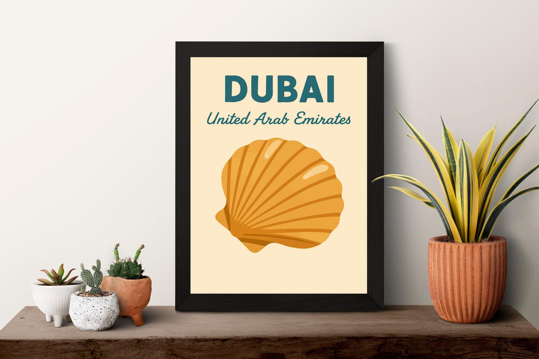Dubai Preppy Poster Wall Art Dubai Wall Decor Home Décor Dubai Gift UAE Art Lover Gift, Travel Souvenir Print