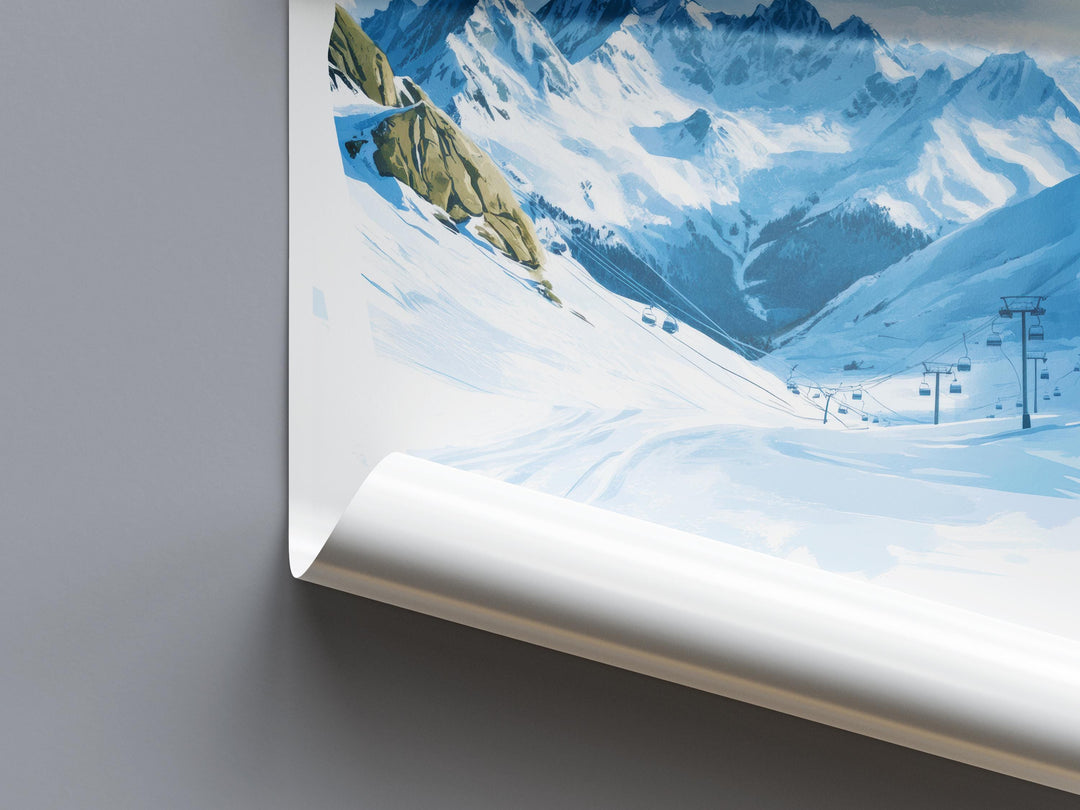 Dachstein watercolor poster Wall Art Dachstein Wall Hanging Home Décor Dachstein Gift Art Lovers Italy Art Lover Gift