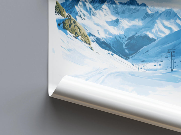 Dachstein watercolor poster Wall Art Dachstein Wall Hanging Home Décor Dachstein Gift Art Lovers Italy Art Lover Gift
