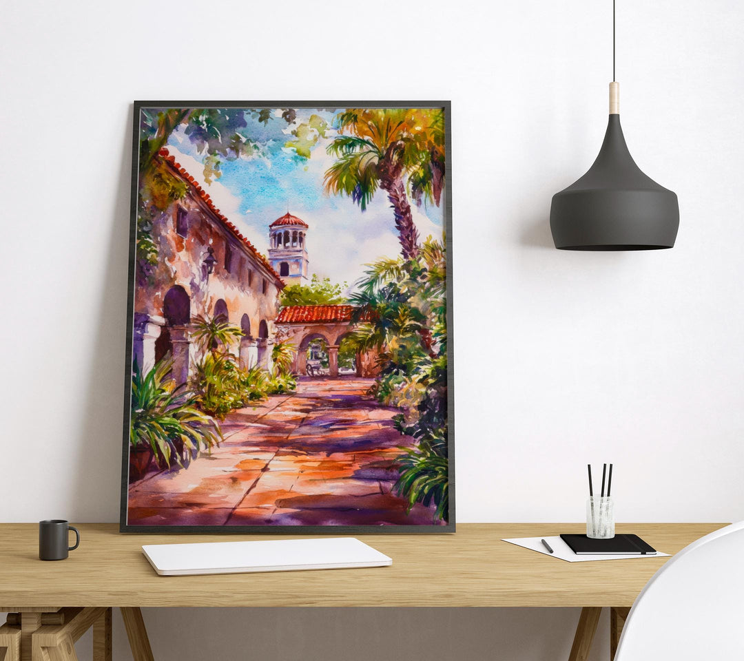 St. Augustine Watercolor Poster Wall Art St. Augustine Wall Hanging Home Décor St. Augustine Gift Art Lovers United States Art Lover Gift