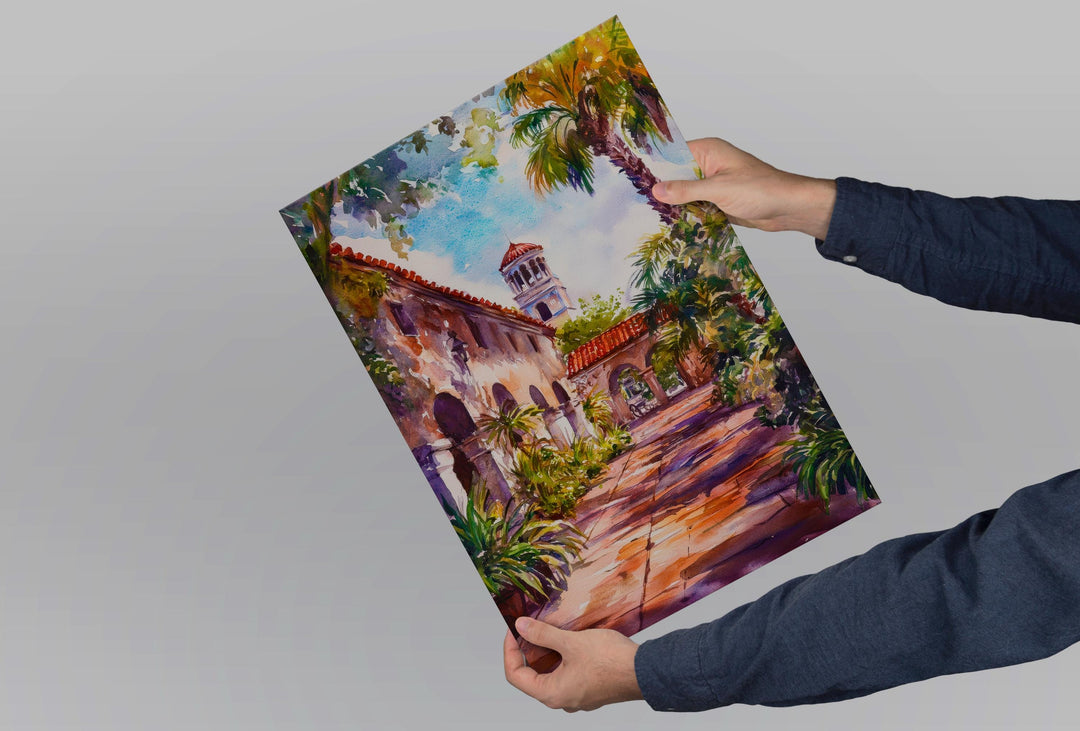 St. Augustine Watercolor Poster Wall Art St. Augustine Wall Hanging Home Décor St. Augustine Gift Art Lovers United States Art Lover Gift