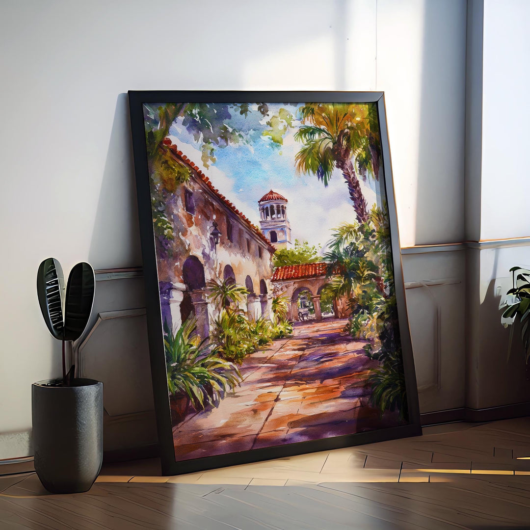 St. Augustine Watercolor Poster Wall Art St. Augustine Wall Hanging Home Décor St. Augustine Gift Art Lovers United States Art Lover Gift