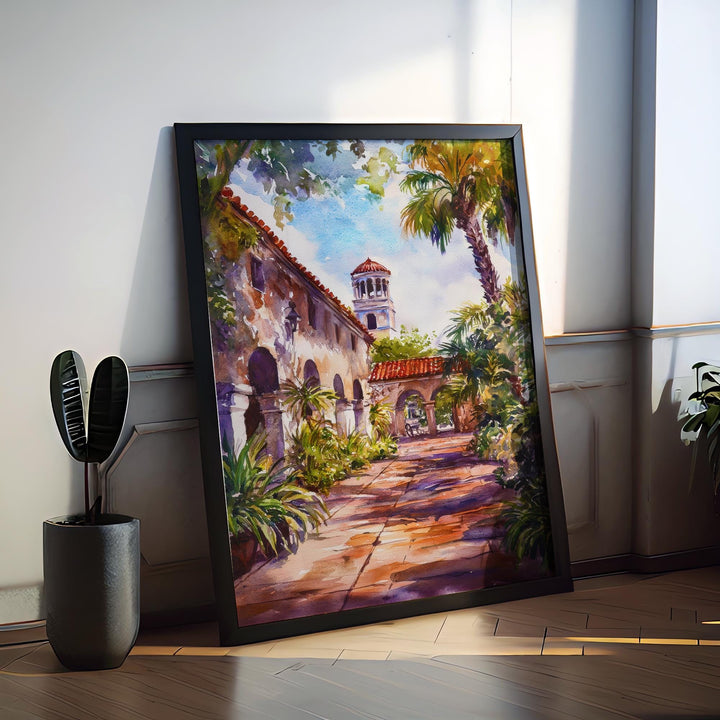 St. Augustine Watercolor Poster Wall Art St. Augustine Wall Hanging Home Décor St. Augustine Gift Art Lovers United States Art Lover Gift
