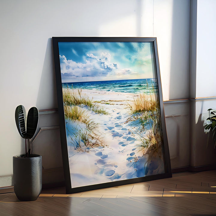 Gulf Islands National Seashore Watercolor Poster Wall Art Gulf Islands National Seashore Wall Hanging Home Décor Gulf Islands