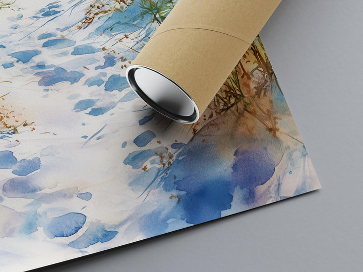 Gulf Islands National Seashore Watercolor Poster Wall Art Gulf Islands National Seashore Wall Hanging Home Décor Gulf Islands
