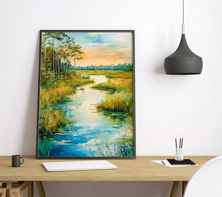 Everglades National Park Watercolor Poster Wall Art Everglades National Park Wall Hanging Home Décor Everglades National Park Gift Art