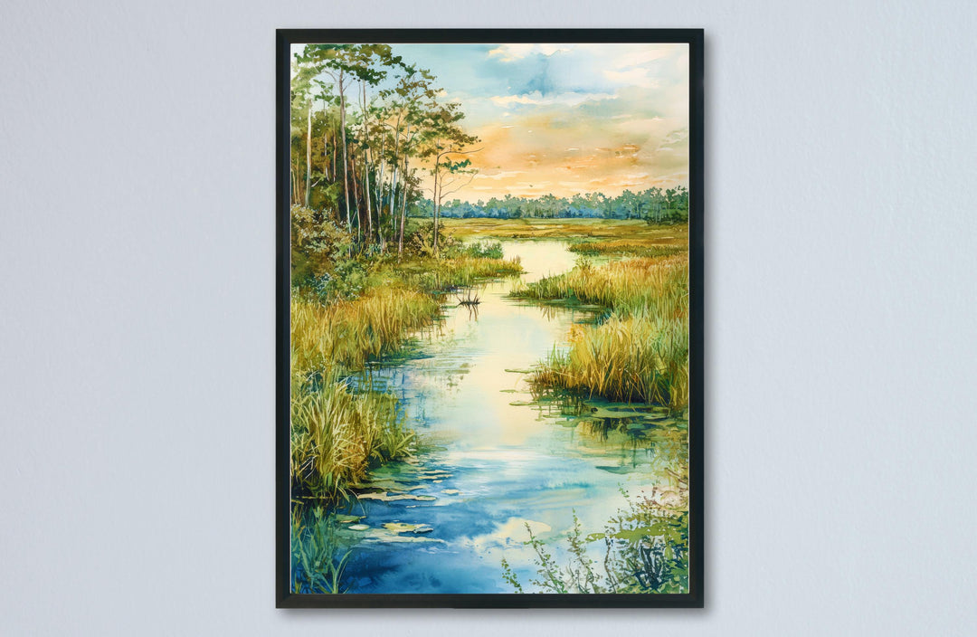 Everglades National Park Watercolor Poster Wall Art Everglades National Park Wall Hanging Home Décor Everglades National Park Gift Art