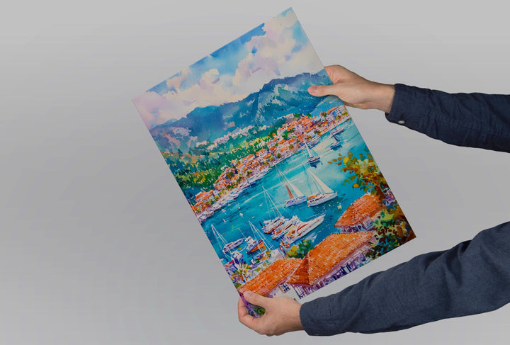 Marmaris Watercolor Poster Wall Art Marmaris Wall Hanging Home Décor Marmaris Gift Art Lovers Turkey Wall Art Marmaris Travel Poster Gift