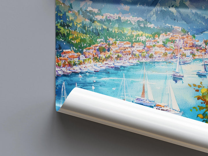 Marmaris Watercolor Poster Wall Art Marmaris Wall Hanging Home Décor Marmaris Gift Art Lovers Turkey Wall Art Marmaris Travel Poster Gift