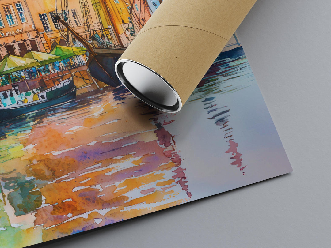 Gdansk Watercolor Poster Wall Art Gdansk Wall Hanging Home Décor Gdansk Gift Art Lovers Poland Wall Art Gdansk Travel Poster Gift