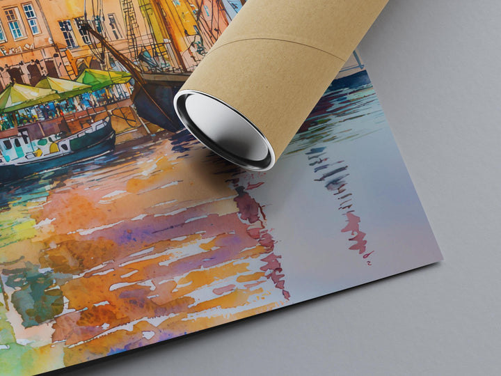 Gdansk Watercolor Poster Wall Art Gdansk Wall Hanging Home Décor Gdansk Gift Art Lovers Poland Wall Art Gdansk Travel Poster Gift