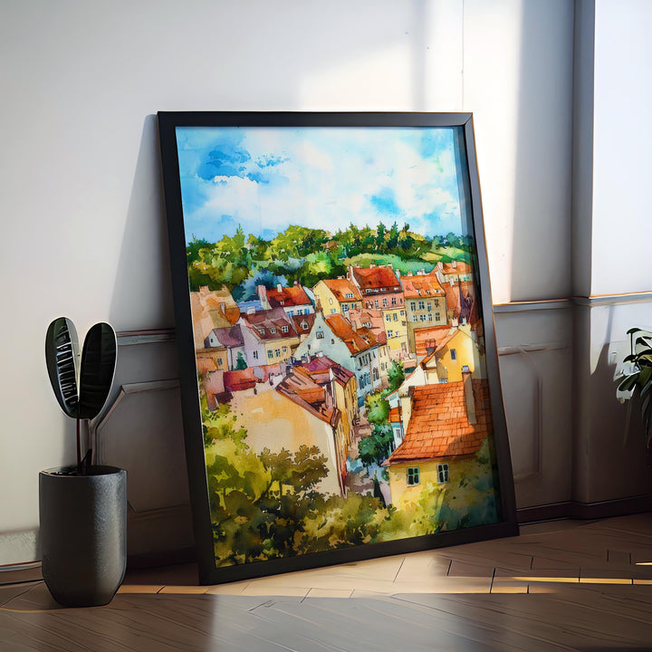 Lublin Watercolor Poster Wall Art Lublin Wall Hanging Home Décor Lublin Gift Art Lovers Poland Wall Art Lublin Travel Poster Gift