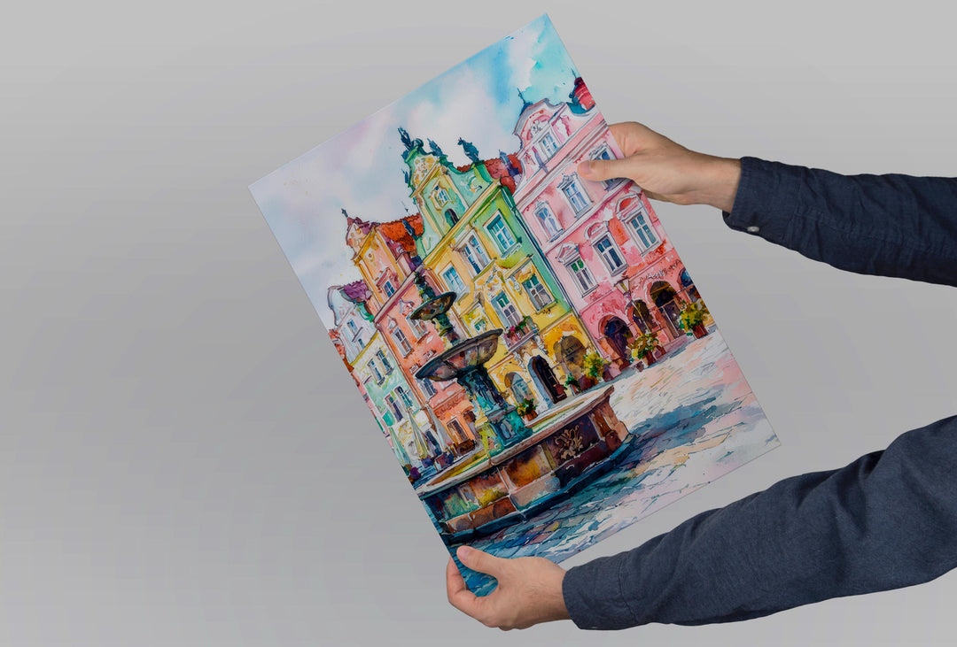 Poznan Watercolor Poster Wall Art Poznan Wall Hanging Home Décor Poznan Gift Art Lovers Poland Wall Art Poznan Travel Poster Gift