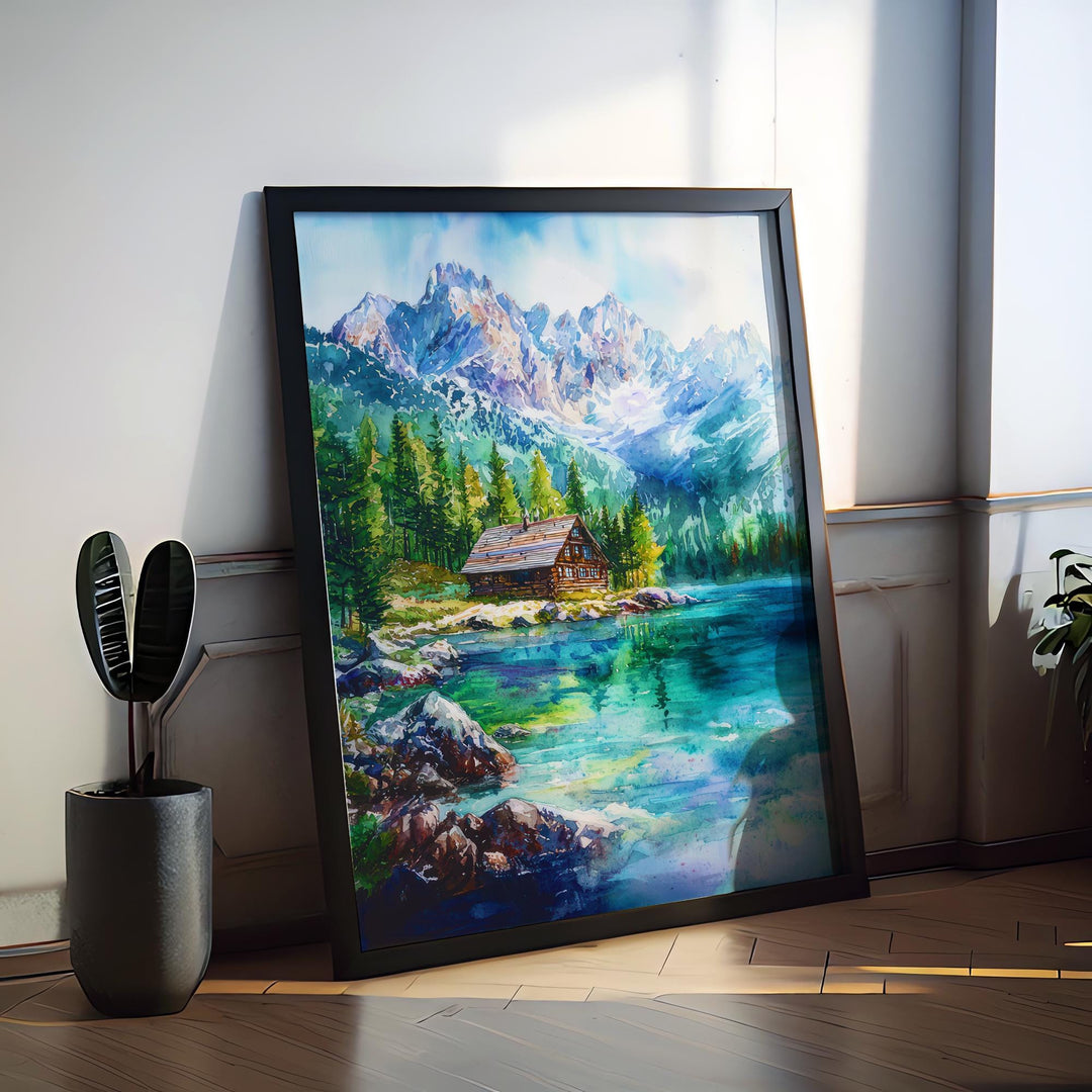Tatra Mountains Watercolor Poster Wall Art Tatra Mountains Wall Hanging Home Décor Tatra Mountains Gift Art Lovers Poland Wall Art