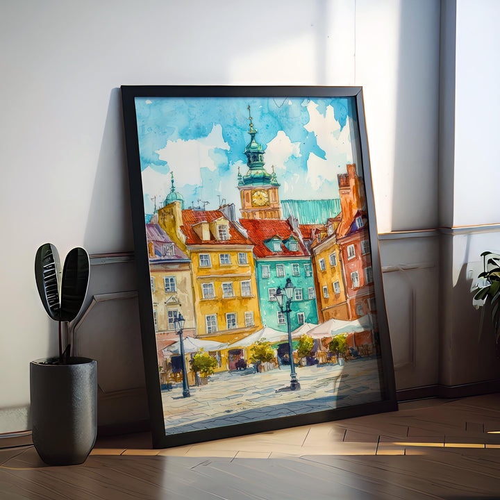 Warsaw Watercolor Poster Wall Art Warsaw Wall Hanging Home Décor Warsaw Gift Art Lovers Poland Wall Art Warsaw Travel Poster Gift