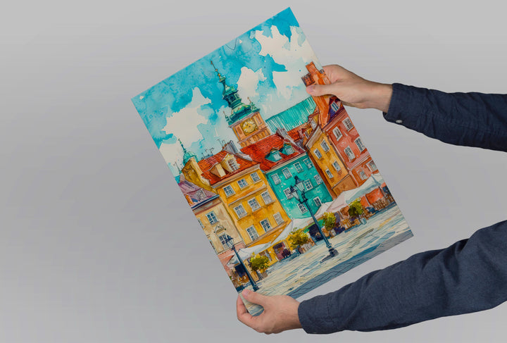Warsaw Watercolor Poster Wall Art Warsaw Wall Hanging Home Décor Warsaw Gift Art Lovers Poland Wall Art Warsaw Travel Poster Gift