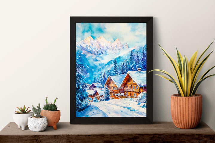 Zakopane Watercolor Poster Wall Art Zakopane Wall Hanging Home Décor Zakopane Gift Art Lovers Poland Wall Art Zakopane Travel Poster Gift