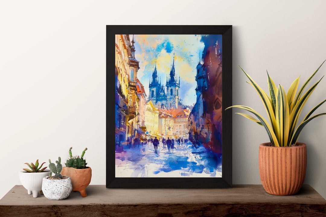 Brno Watercolor Poster Wall Art Brno Wall Hanging Home Décor Brno Gift Art Lovers Czech Republic Wall Art Brno Travel Poster Gift