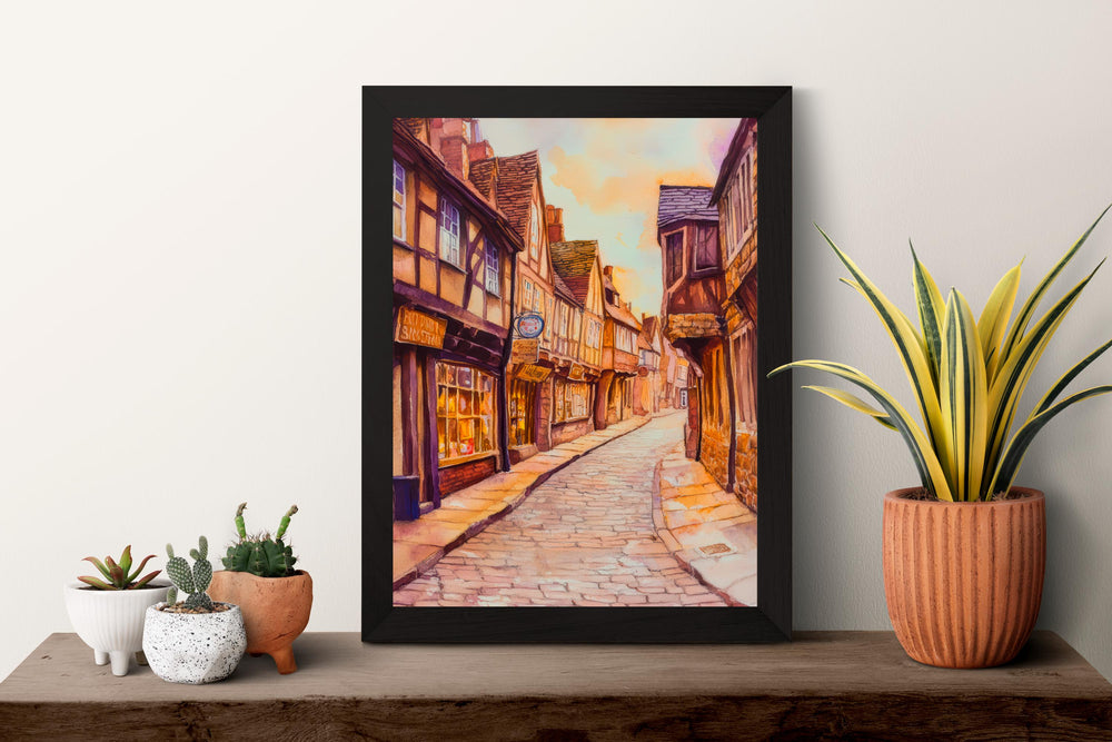 York Watercolor Poster Wall Art York Wall Hanging Home Décor York Gift Art Lovers United Kingdom Art Lover Gift United Kingdom Wall Art