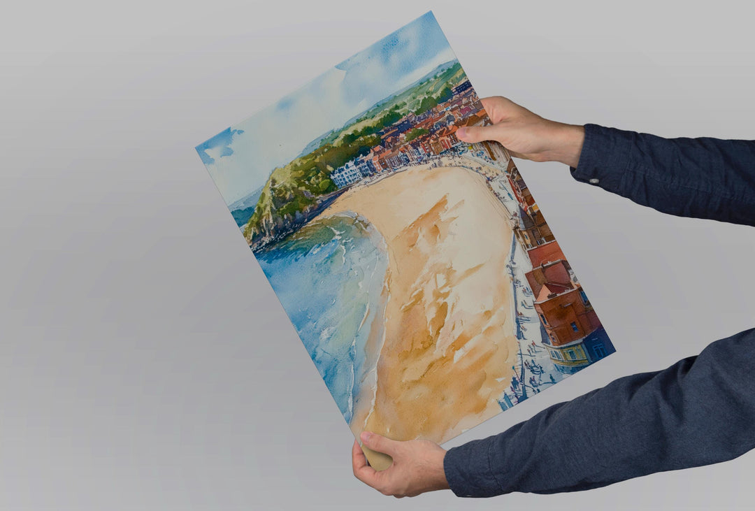 Scarborough Watercolor Poster Wall Art Scarborough Wall Hanging Home Décor Scarborough Gift Art Lovers United Kingdom Art Lover Gift Art