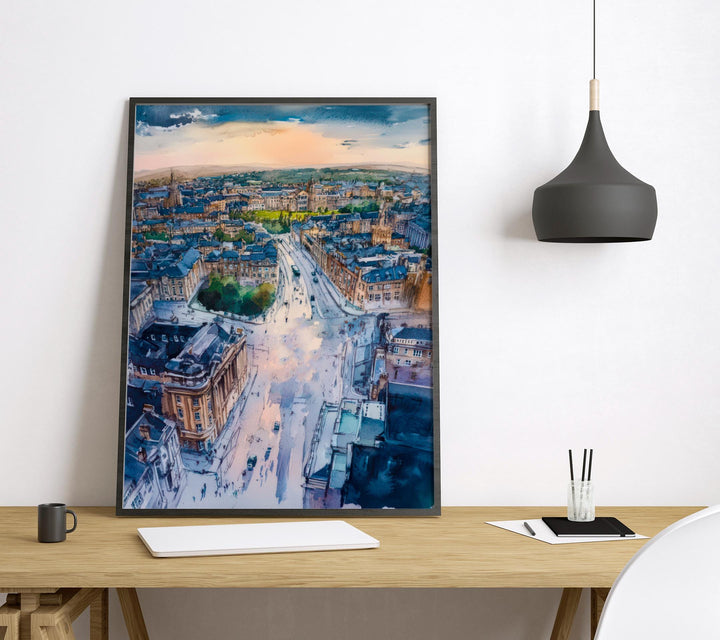 Harrogate Watercolor Poster Wall Art Harrogate Wall Hanging Home Décor Harrogate Gift Art Lovers United Kingdom Art Lover Gift Wall Art
