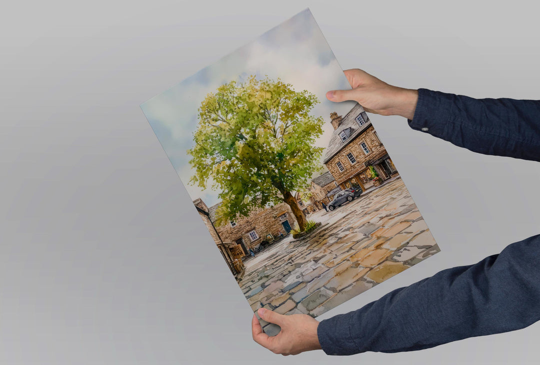Grassington Watercolor Poster Wall Art Grassington Wall Hanging Home Décor Grassington Gift Art Lovers United Kingdom Wall Art